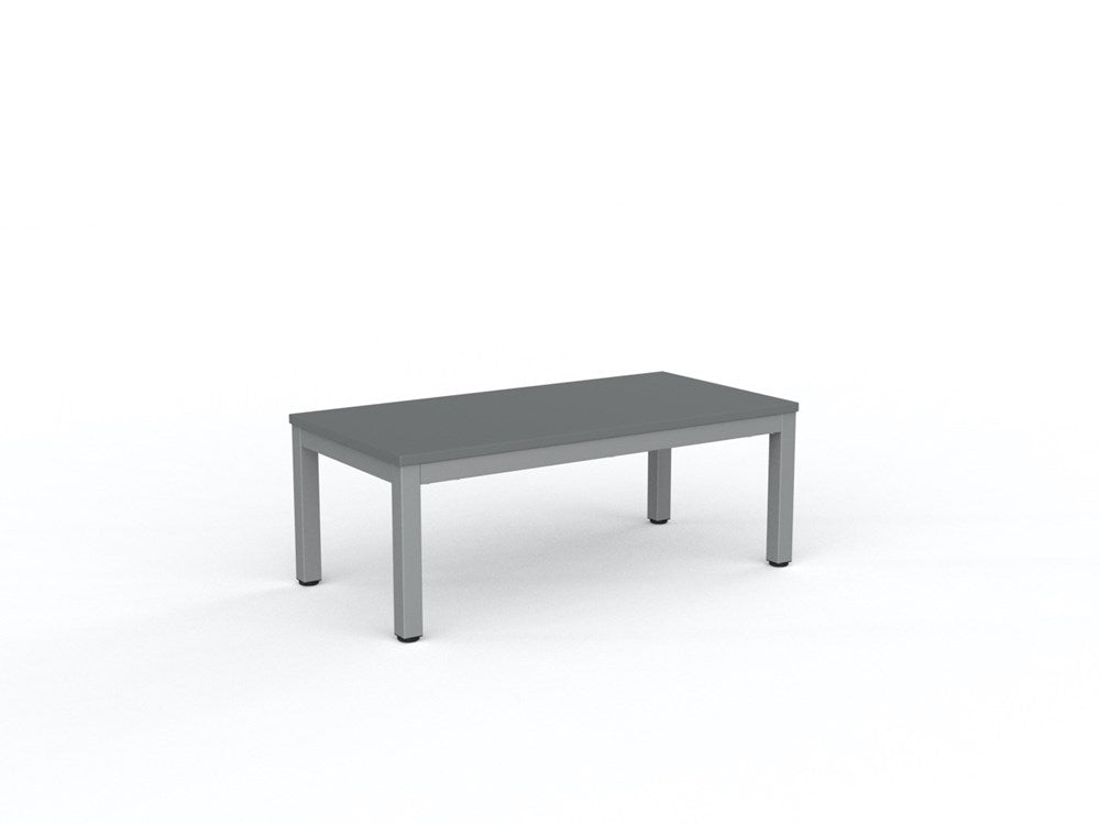 Cubit Coffee Table-Reception Furniture-1200L x 600W-Silver-Silver-Commercial Traders - Office Furniture
