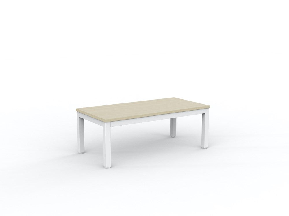 Cubit Coffee Table-Reception Furniture-1200L x 600W-Nordic Maple-White-Commercial Traders - Office Furniture
