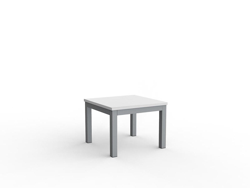 Cubit Coffee Table-Reception Furniture-600L x 600W-White-White-Commercial Traders - Office Furniture