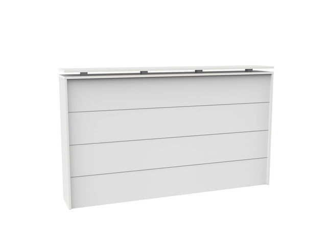 Cubit Reception Counter-Reception Furniture-White-No Return Thanks-Commercial Traders - Office Furniture