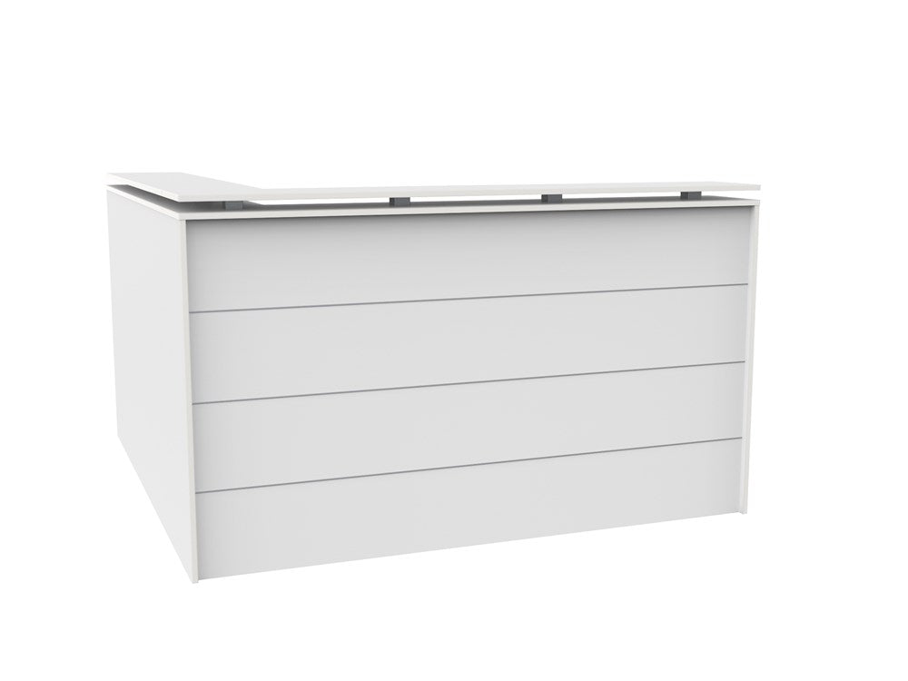 Cubit Reception Counter-Reception Furniture-White-Yes Return Please-Commercial Traders - Office Furniture