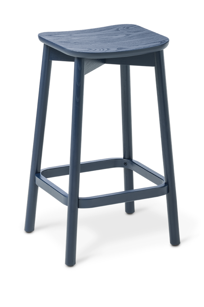 Orlo Kitchen Stool-Barstools-Navy Ash-Not Upholstered-Commercial Traders - Office Furniture