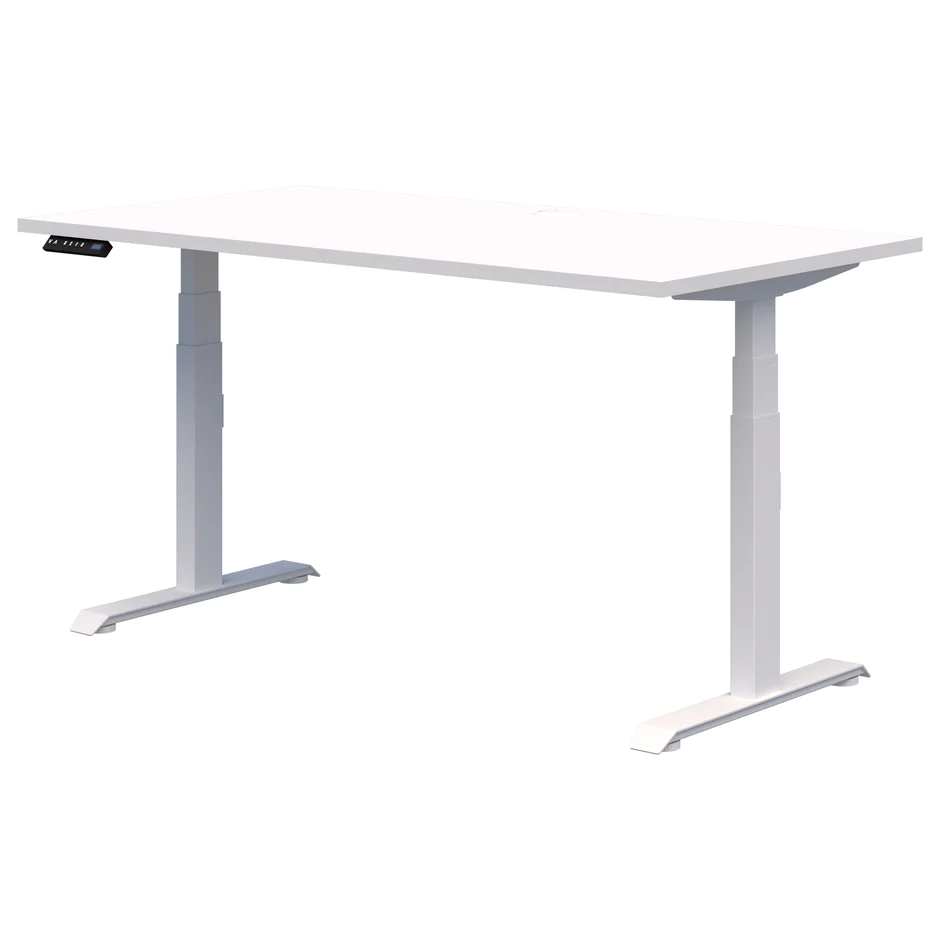 Alti Rapid Premium Electric Desk-Desks-1500x800-Snow Velvet-White-Commercial Traders - Office Furniture