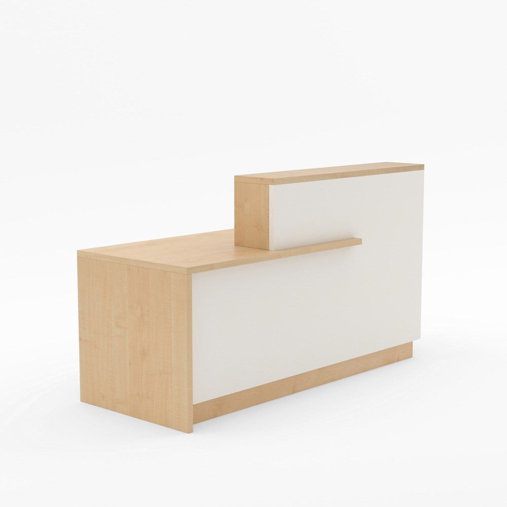 Wanaka Reception Counter-Reception Furniture-Affinity Maple-1800 wide-North Island Delivery-Commercial Traders - Office Furniture