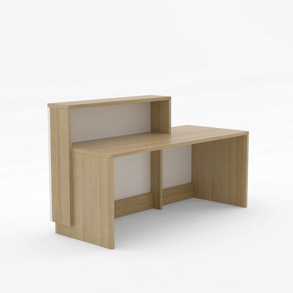 Wanaka Reception Counter-Reception Furniture-Classic Oak-1800 wide-South Island Delivery-Commercial Traders - Office Furniture