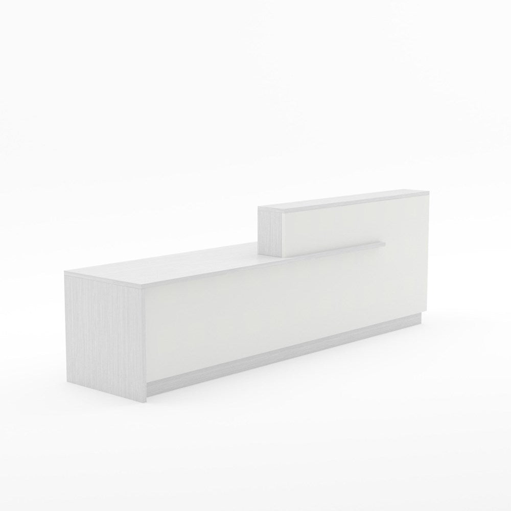 Wanaka Reception Counter-Reception Furniture-Silver Strata-3000 wide-North Island Delivery-Commercial Traders - Office Furniture