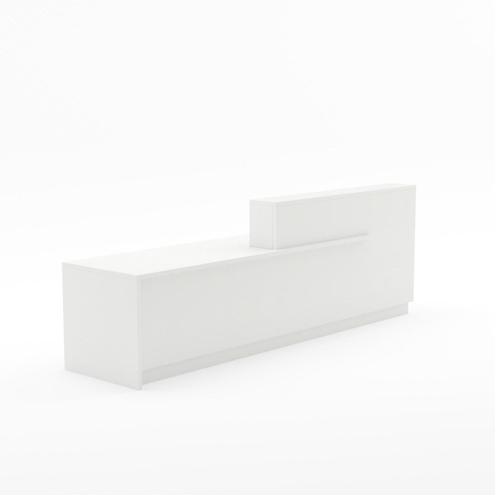 Wanaka Reception Counter-Reception Furniture-Snowdrift-3000 wide-North Island Delivery-Commercial Traders - Office Furniture