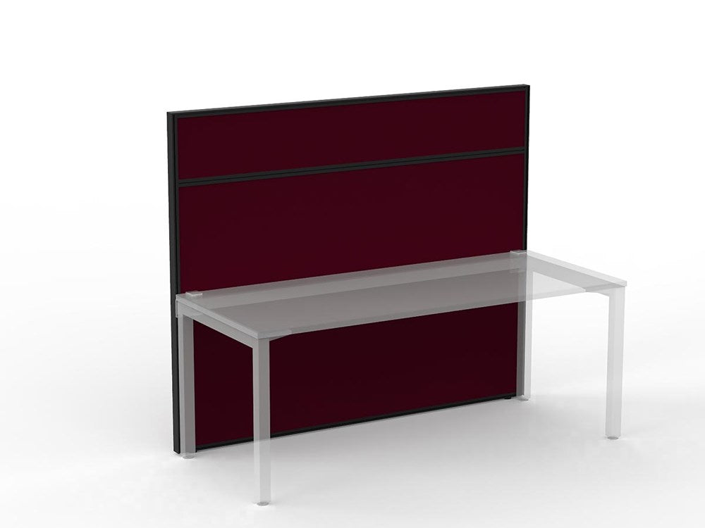 Studio 50 Partition - 1500h x 1800w-Office Partitons-BE-Ruby Red-Commercial Traders - Office Furniture