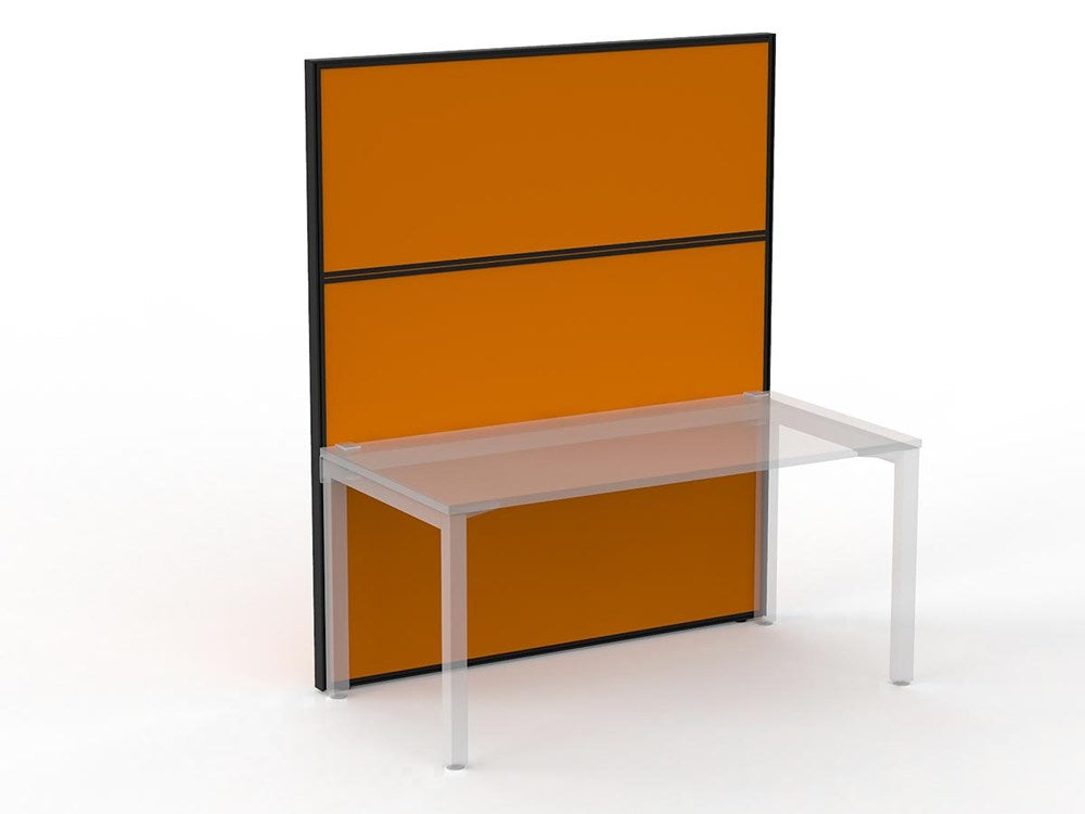 Studio 50 Partition - 1800h x 1500w-Office Partitons-Breathe-Black-Commercial Traders - Office Furniture