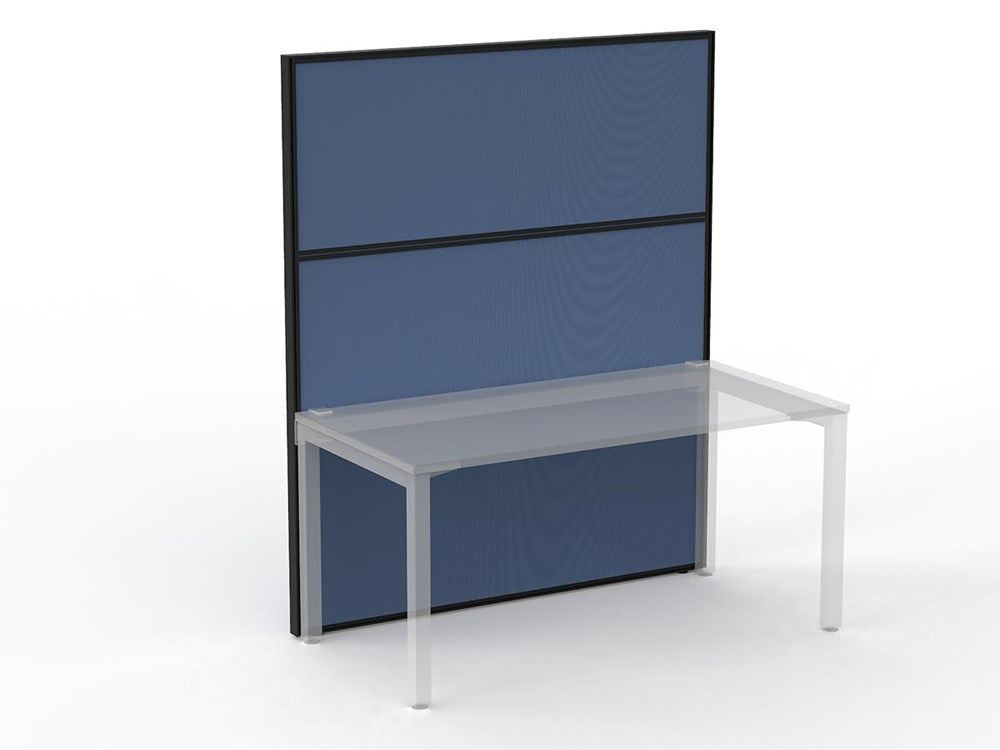 Studio 50 Partition - 1800h x 1500w-Office Partitons-Crown-Black-Commercial Traders - Office Furniture