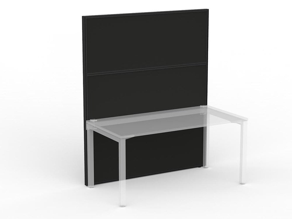 Studio 50 Partition - 1800h x 1500w-Office Partitons-SP-Black-Commercial Traders - Office Furniture