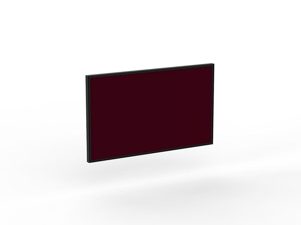 Studio 50 Desk Mount Screen - 900H x 1500W-Office Partitons-BE-Ruby Red-Commercial Traders - Office Furniture
