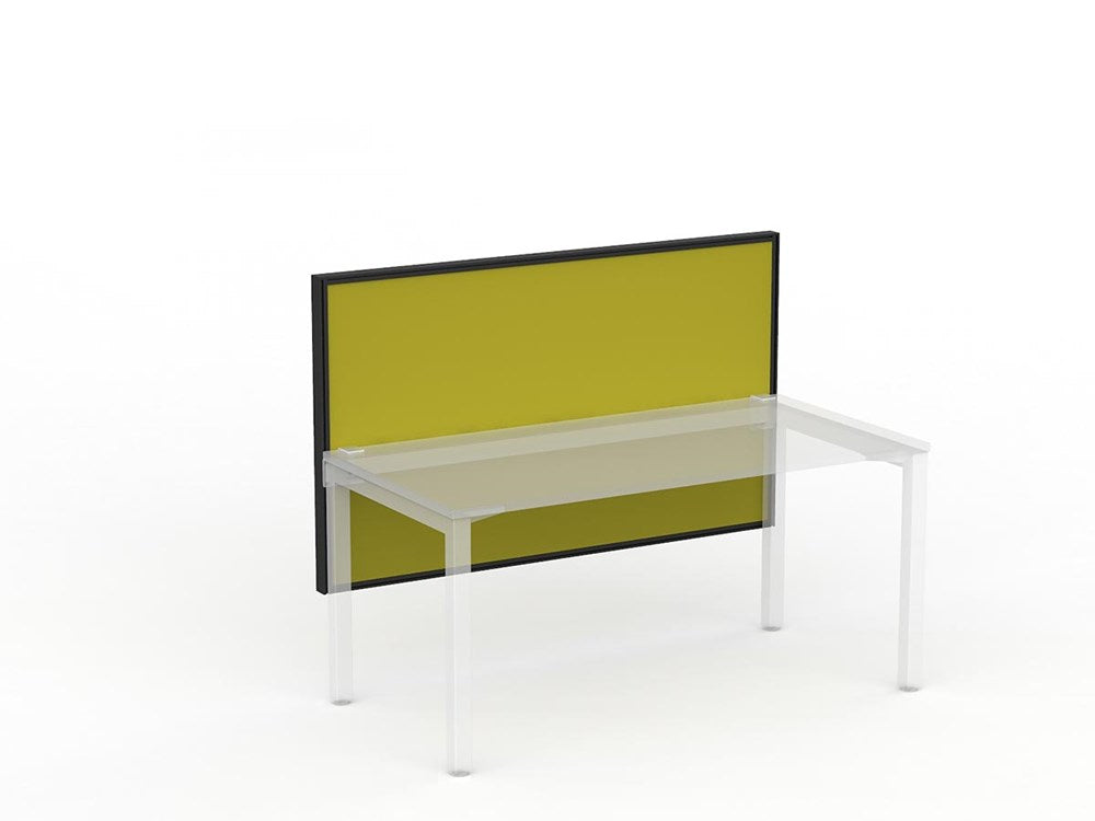 Studio 50 Desk Mount Screen - 900H x 1500W-Office Partitons-SP-Yellow-Commercial Traders - Office Furniture