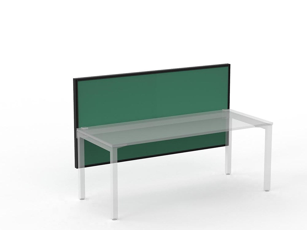 Studio 50 Desk Mount Screen - 900H x 1800W-Office Partitons-BE-Fern Green-Commercial Traders - Office Furniture