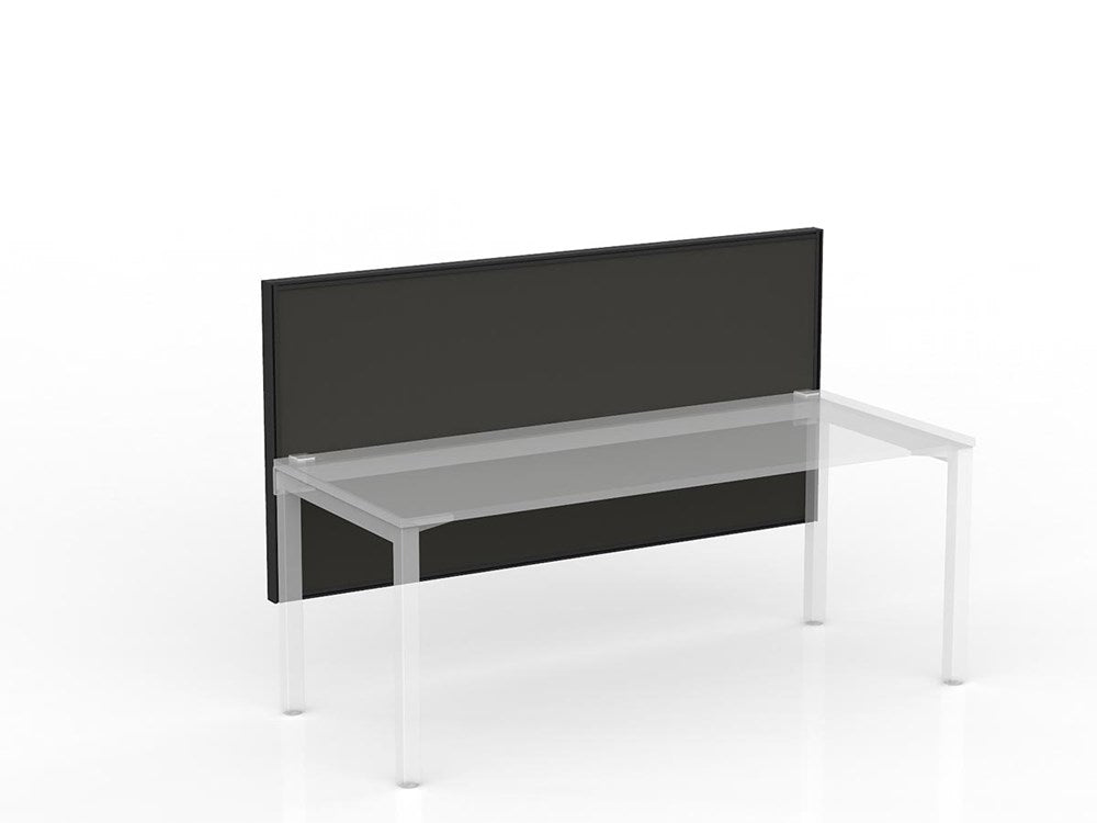 Studio 50 Desk Mount Screen - 900H x 1800W-Office Partitons-SP-Charcoal-Commercial Traders - Office Furniture