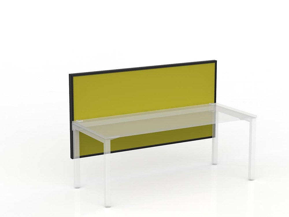 Studio 50 Desk Mount Screen - 900H x 1800W-Office Partitons-SP-Yellow-Commercial Traders - Office Furniture