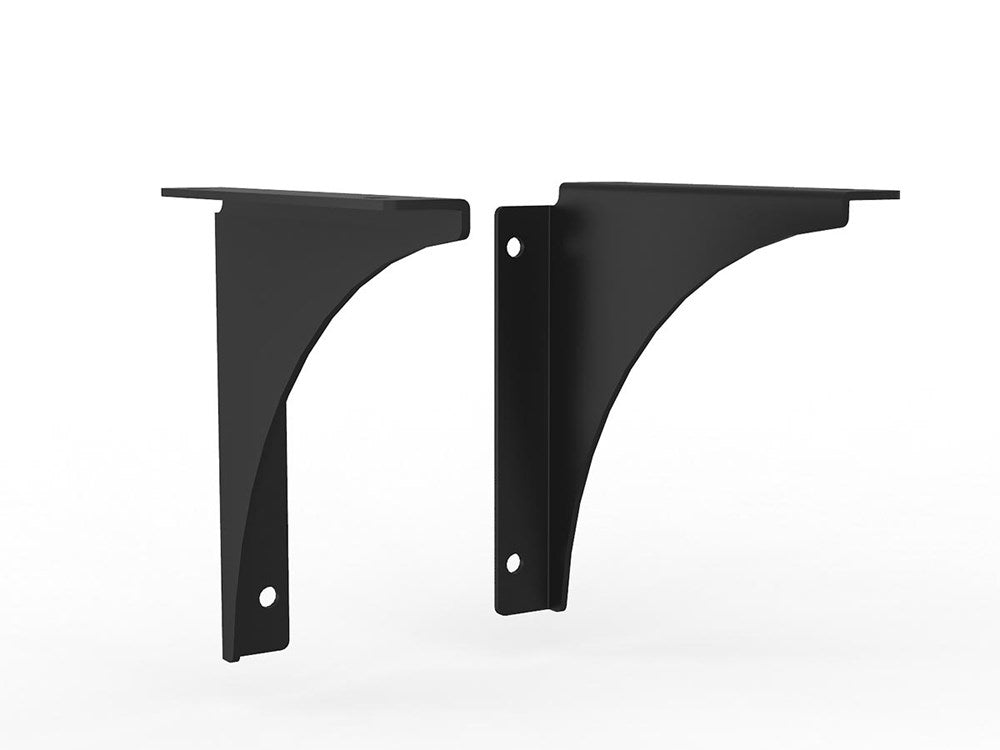 Studio 50 Bracket-Office Partitons-150mm (Pair)-Black-Commercial Traders - Office Furniture