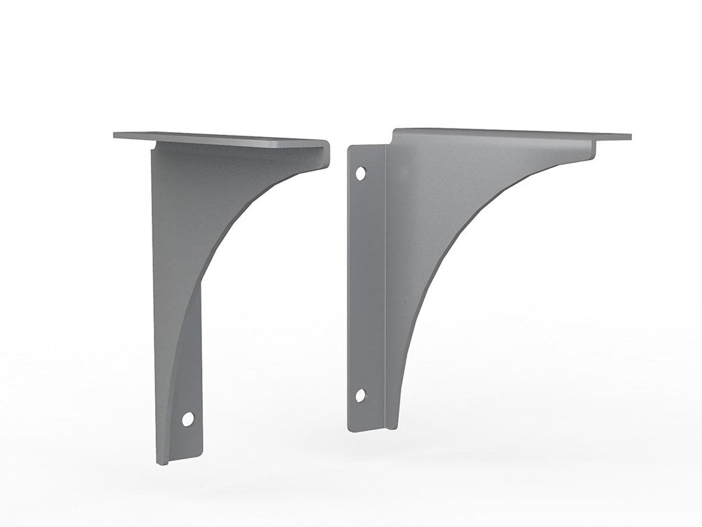 Studio 50 Bracket-Office Partitons-150mm (Pair)-Silver-Commercial Traders - Office Furniture