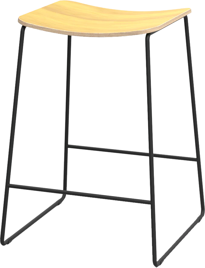 Skala Stools 650H-Barstools-Black-No-Commercial Traders - Office Furniture