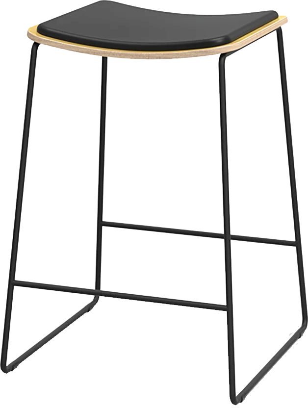 Skala Stools 650H-Barstools-Black-No-Commercial Traders - Office Furniture