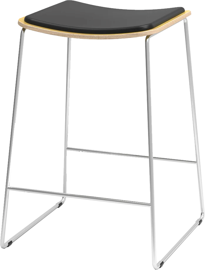 Skala Stools 650H-Barstools-Black-No-Commercial Traders - Office Furniture