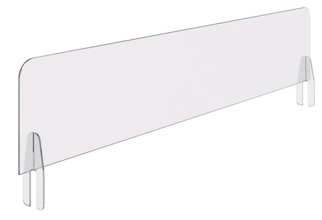 Perspex Screen Extension For System 25-Office Partitons-800 wide-Commercial Traders - Office Furniture