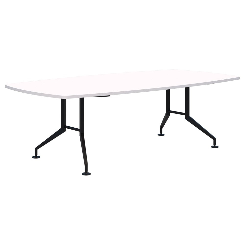 Shot Table Barrel Shape - 2400 x 1200-Unclassified-Snow Velvet-Black-Commercial Traders - Office Furniture