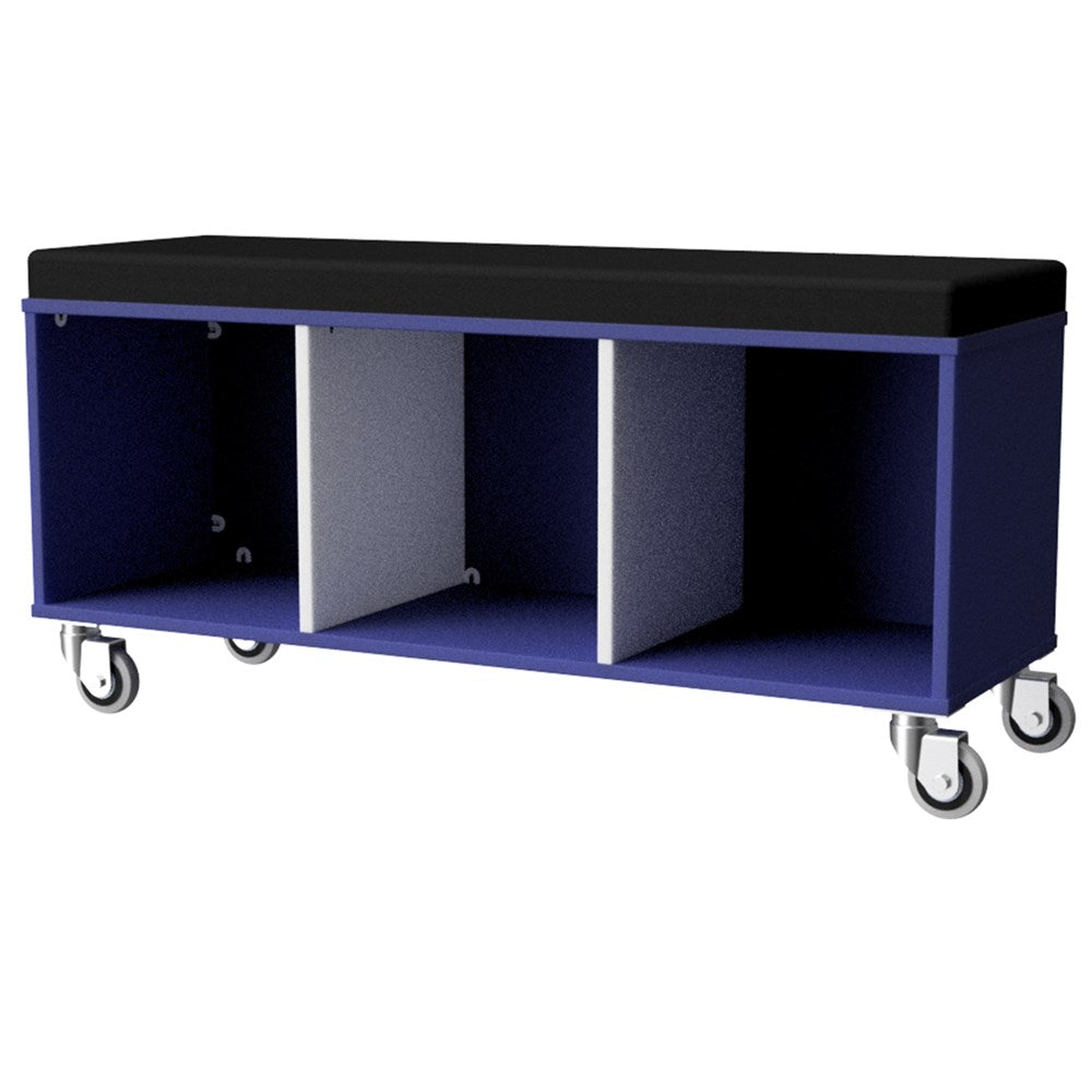 Trolley Sit On-Education Furniture-Blue/White-800MM-Commercial Traders - Office Furniture