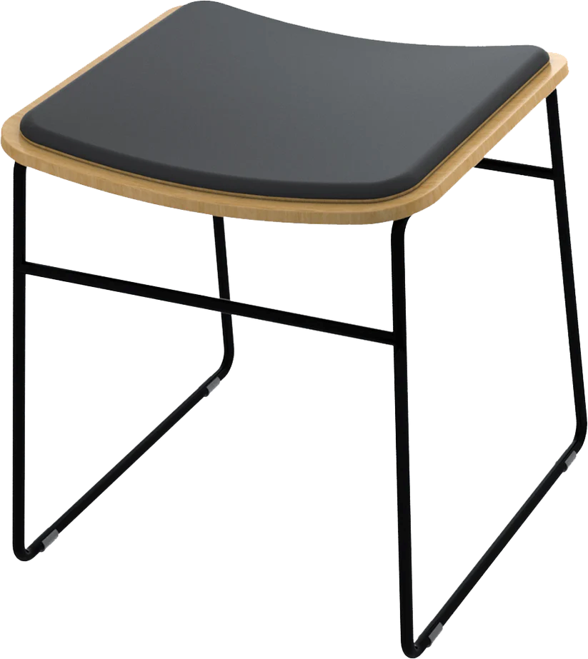 Skala Stools 450H-Barstools-Black-No-Commercial Traders - Office Furniture