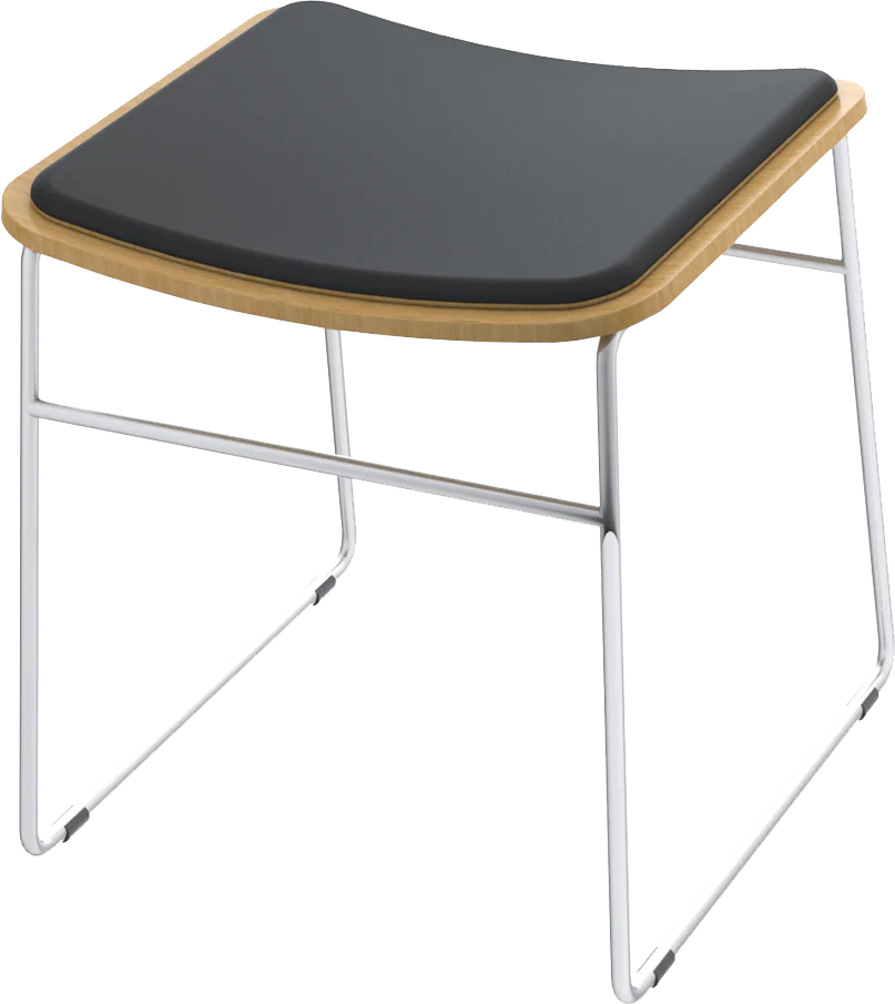 Skala Stools 450H-Barstools-Black-No-Commercial Traders - Office Furniture