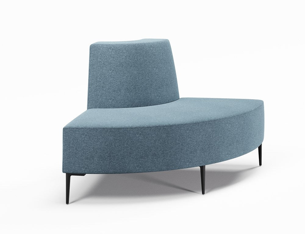 Vista Small 90° Curve Convex-Reception Furniture-Borsari-Low-Lustrell (Vinyl)-Commercial Traders - Office Furniture