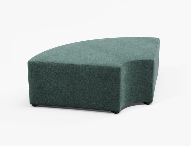 Vista Small 90° Curve Ottoman-Reception Chairs-Full Depth-Lustrell (Vinyl)-Commercial Traders - Office Furniture