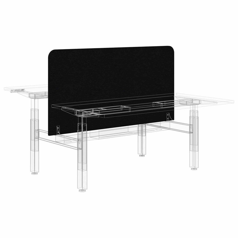 Sonic Summit II Acoustic Centre Screen-Acoustic-770 X 1200-Black-Commercial Traders - Office Furniture