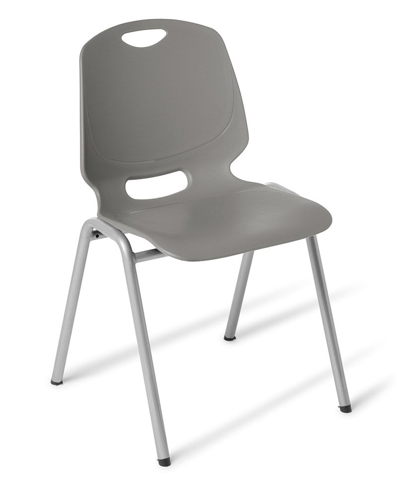 Spark 4 Leg Chair-Chairs-Smoke-Commercial Traders - Office Furniture
