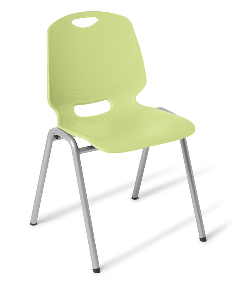Spark 4 Leg Chair-Chairs-Smoke-Commercial Traders - Office Furniture