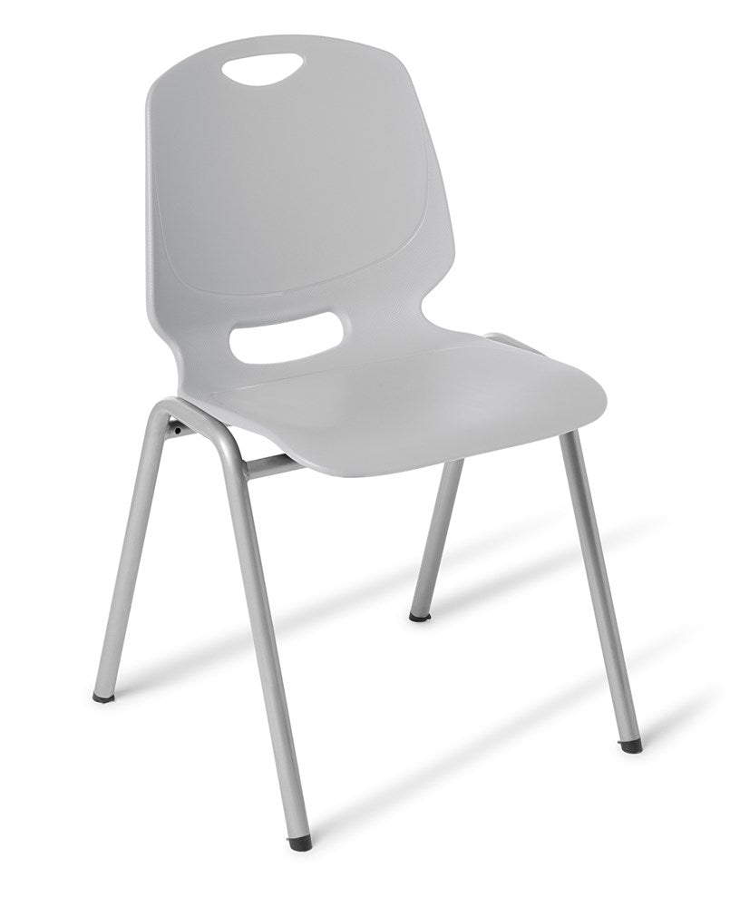 Spark 4 Leg Chair-Chairs-Smoke-Commercial Traders - Office Furniture