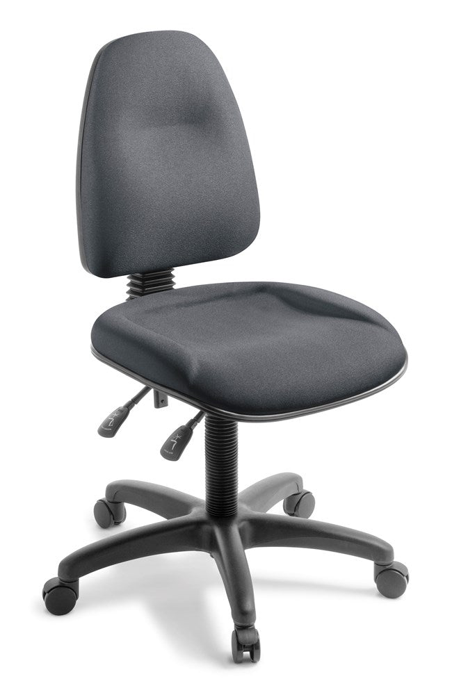 Spectrum 2 Heavy Duty Office Chair(160kg weight limit)-Office Chairs-Quantum-No Thanks-Commercial Traders - Office Furniture