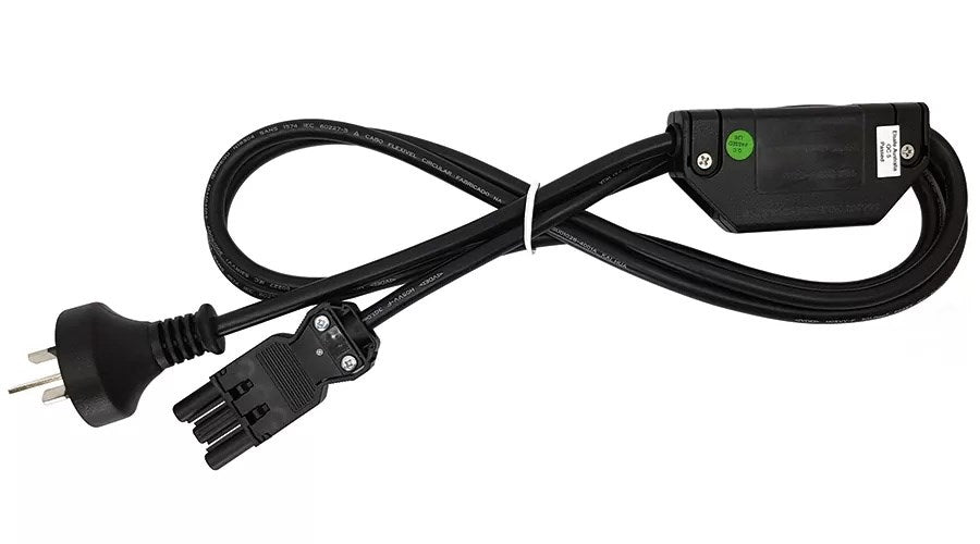 Qikfit Power Lead-Power And Cable Management-Starter Lead - Plug n Play (10A) 3 metre-Black-Commercial Traders - Office Furniture