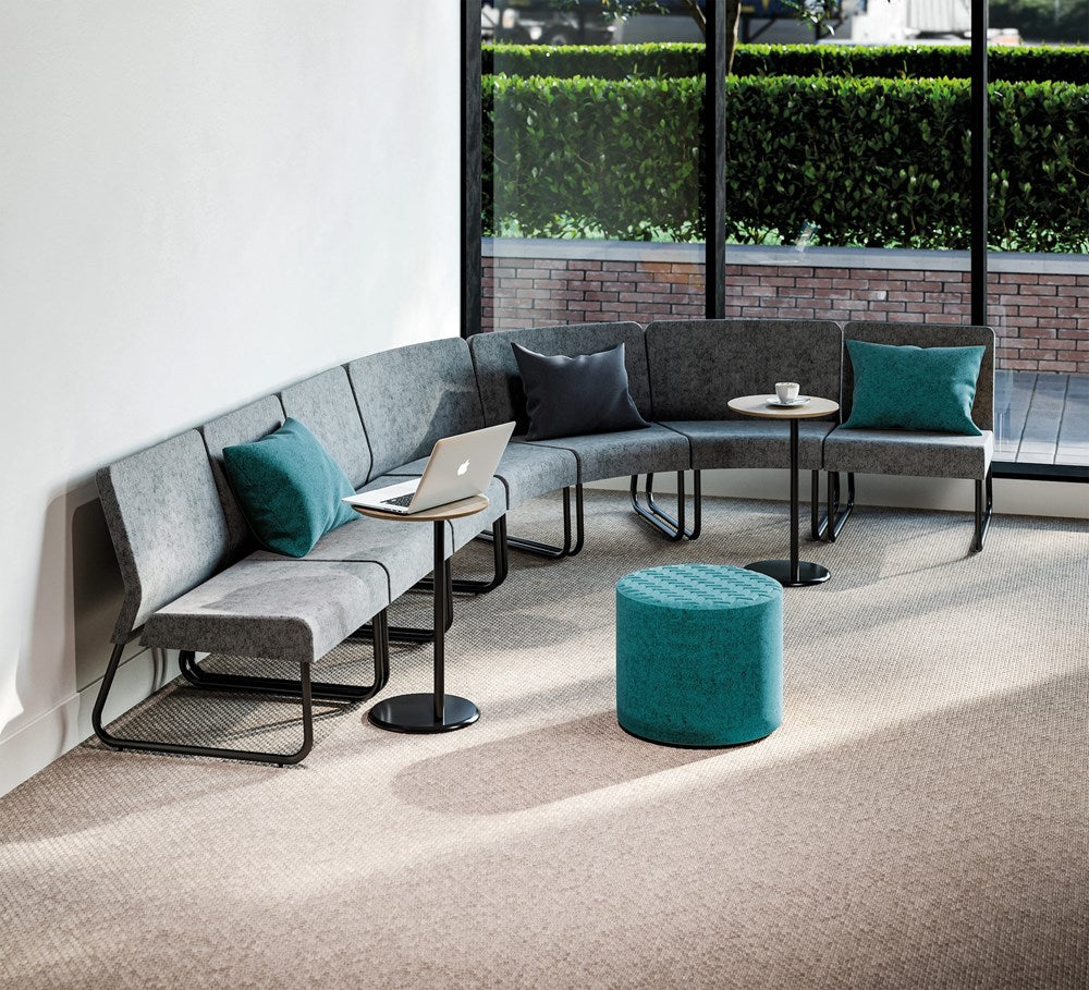 Station External Curve-Reception Furniture-Augustus-Chrome-Commercial Traders - Office Furniture