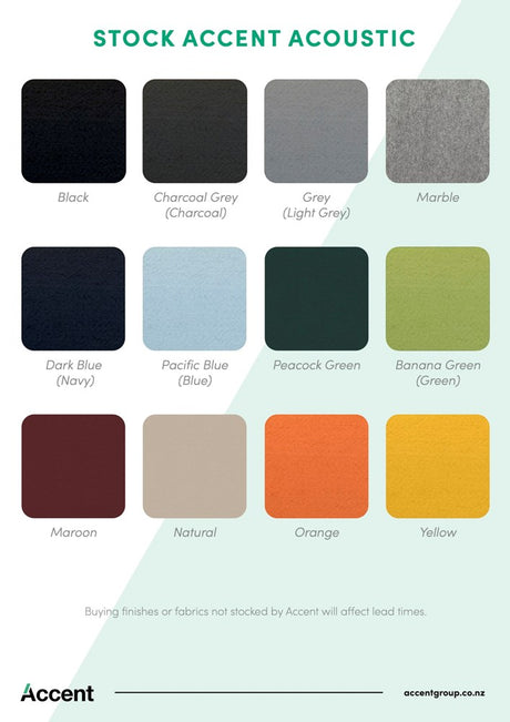 Sonic Summit II Acoustic Centre Screen-Acoustic-770 X 1200-Black-Commercial Traders - Office Furniture