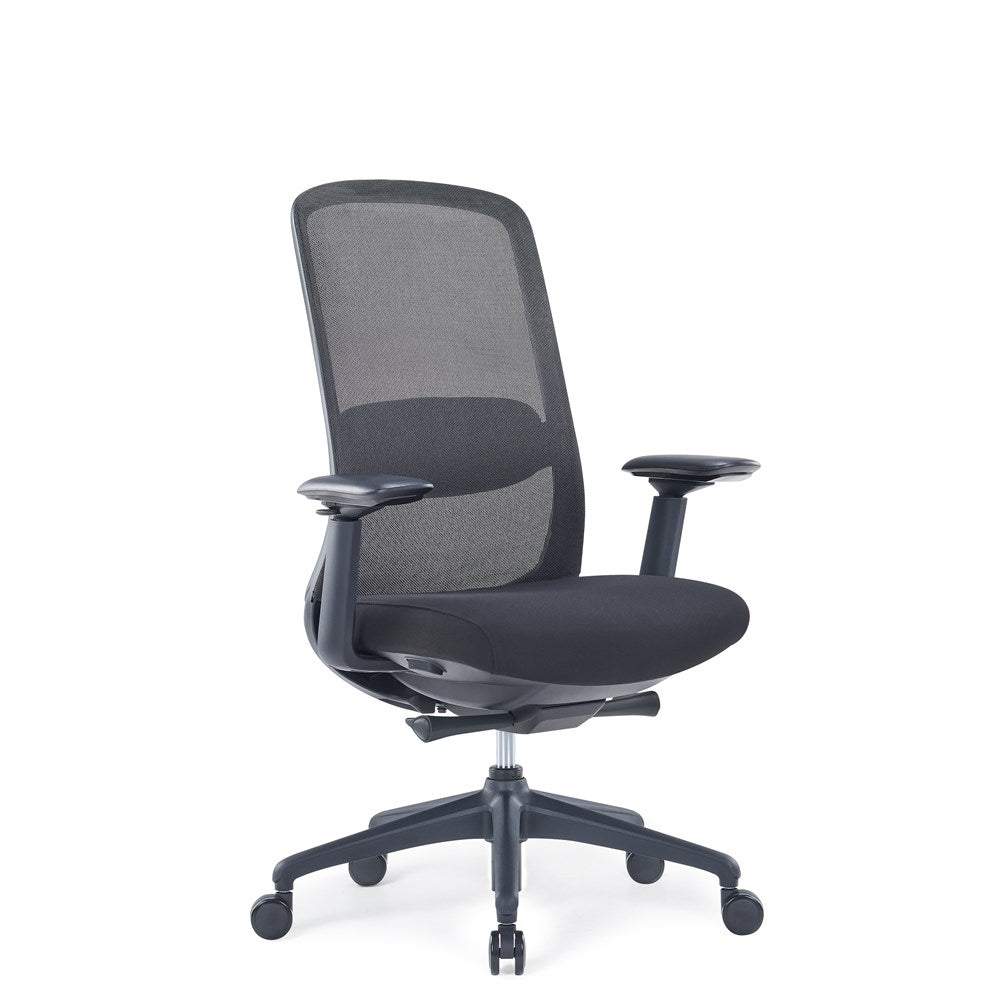 Stratus Mesh Chair-Office Chairs-Black-No Headrest-Commercial Traders - Office Furniture