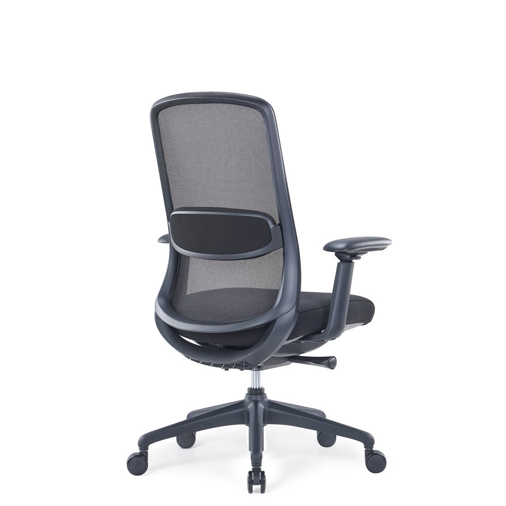Stratus Mesh Chair-Office Chairs-Black-No Headrest-Commercial Traders - Office Furniture