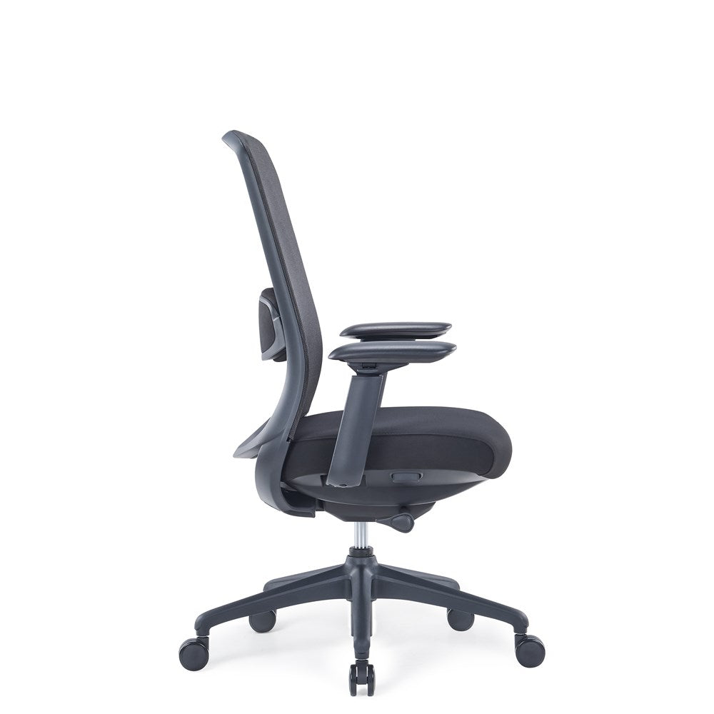 Stratus Mesh Chair-Office Chairs-Black-No Headrest-Commercial Traders - Office Furniture