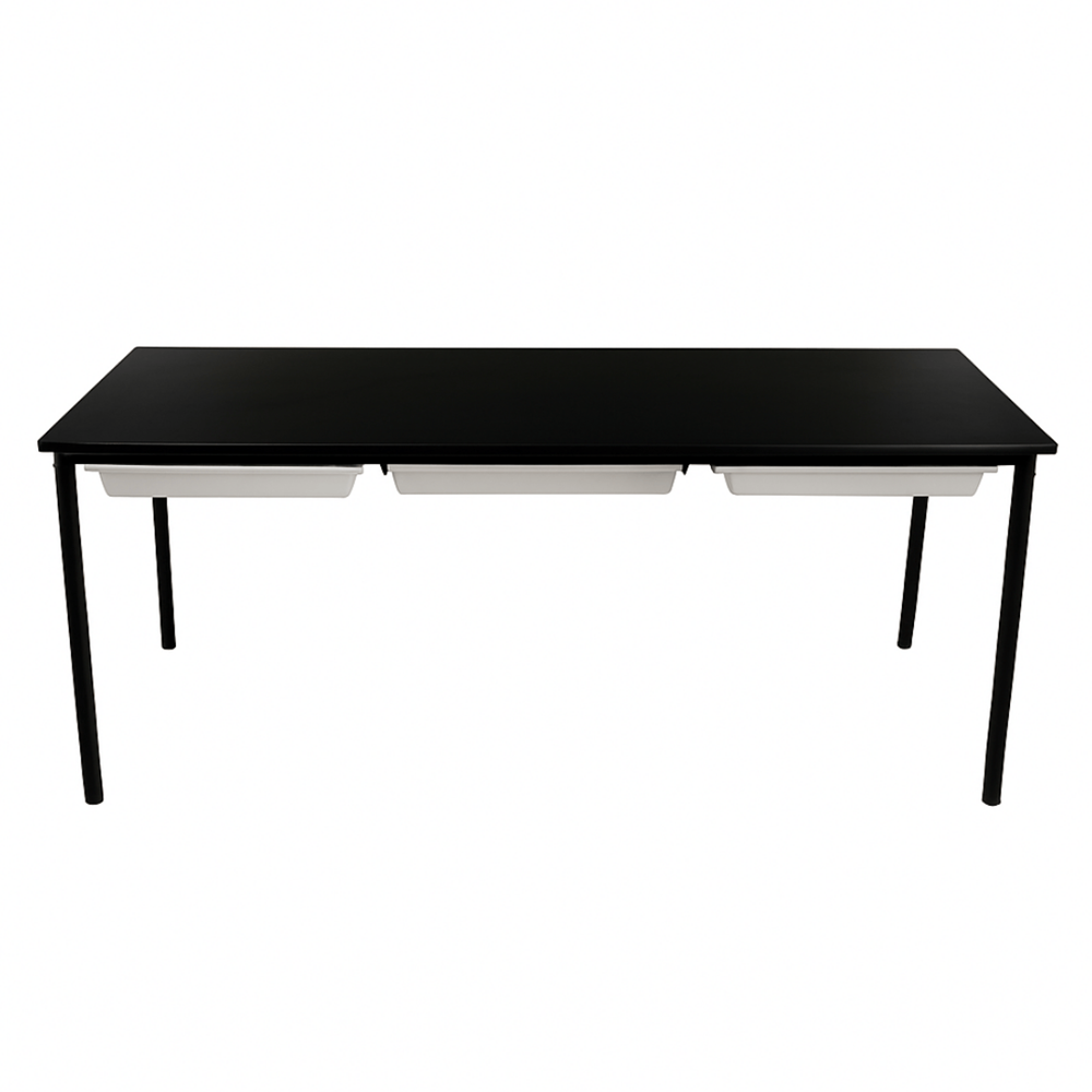 Student Desk Multi Station - 6 person-Education Furniture-Appliance White-Please Enquire-Commercial Traders - Office Furniture