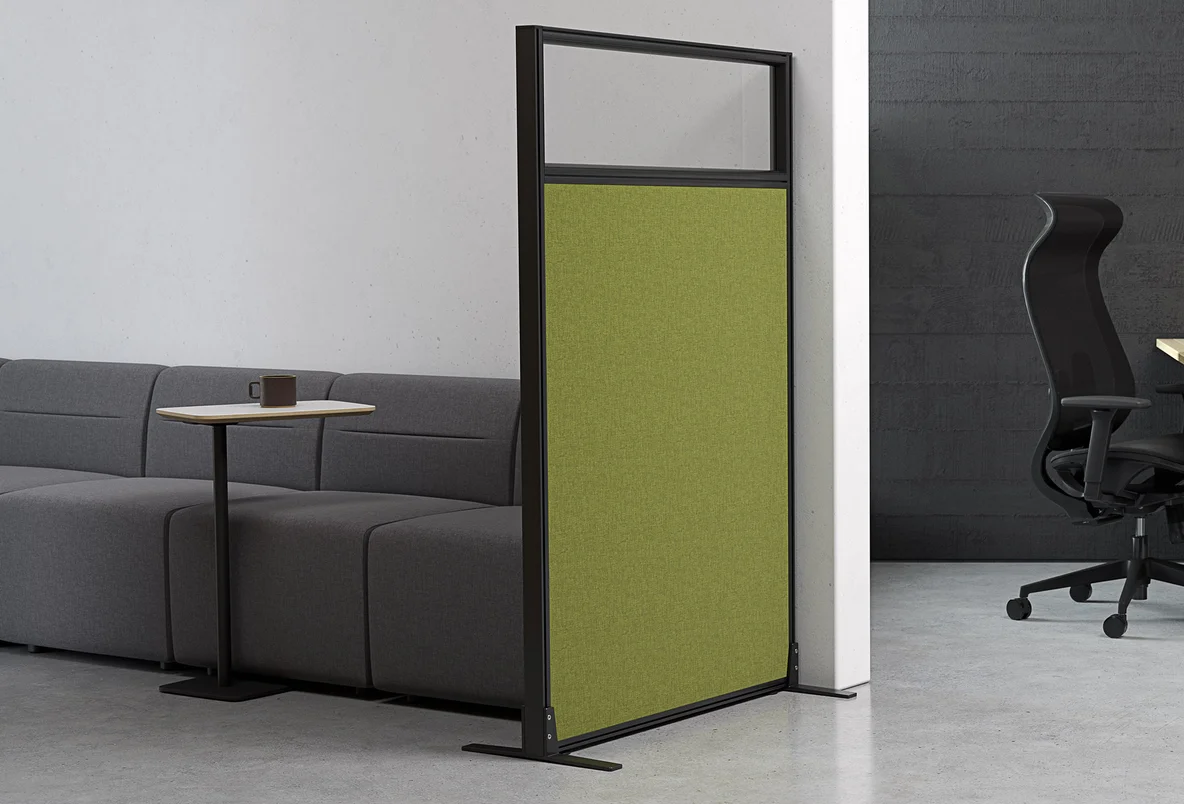 Studio 50 Glass Upgrade-Office Partitons-1200-White-Commercial Traders - Office Furniture