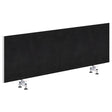 System 25 - 480H x 1500W - Desk Mount Screen - Double Sided-Office Partitons-Midnight-White-Commercial Traders - Office Furniture
