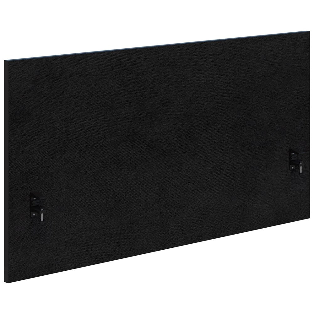 System 25 - 1800w -Plain Side Mount-Office Partitons-Fletcher Midnight-Black-Commercial Traders - Office Furniture