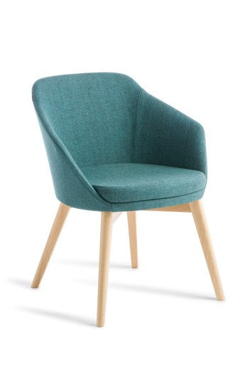 Talia Timber Base-Reception Furniture-Keylargo-Natural Beech-Commercial Traders - Office Furniture