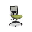 Team Air Mesh Heavy Duty Chairs-Office Chairs-Keylargo-No Arms Thanks-Black Nylon-Commercial Traders - Office Furniture