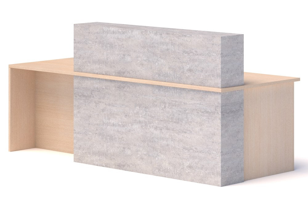 The Block Reception - Wheelchair Accessible-Reception Furniture-2400mm-Left-Auckland Delivery-Commercial Traders - Office Furniture